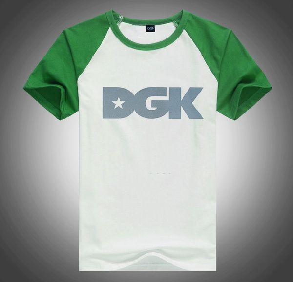 

u2877294# s-5xl fashion t shirt o-neck breathable high-elastic cotton men short sleeve dgk quick dry, White;black