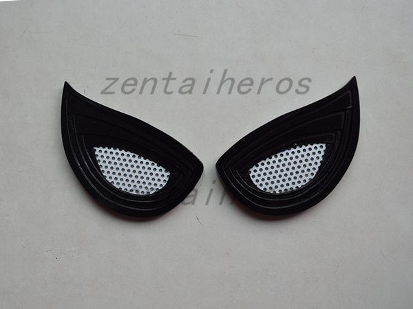 

civil war spiderman eyes plastic spiderman eyes lenses, Black;red