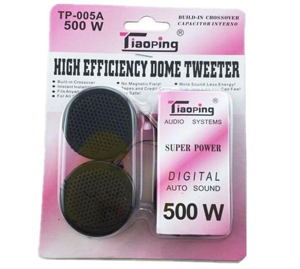 

tp-005a 500w universal high efficiency 2x car mini dome tweeter loudspeaker loud speaker super power audio auto sound sale