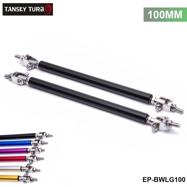 2Pcs Adjustable Front Bumper Lip Splitter Strut Brace Rod Support Bars Tool Set