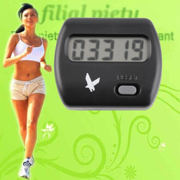 

wholesale- hwdigital mini pedometer walking run step distance counter lcd pedometer