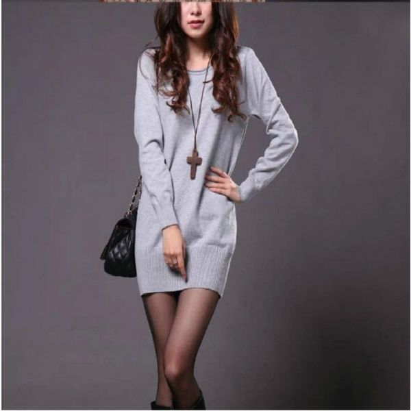 

new women sweater turtleneck cashmere sweater dress korean pull women long sleeve pullover sweaters casual jumper, White;black