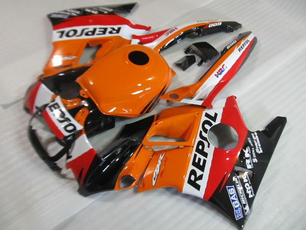 

new moto parts fairing kit for honda cbr60o f2 91 92 93 94 orange black fairings cbr600 f2 1991-1994 oy29