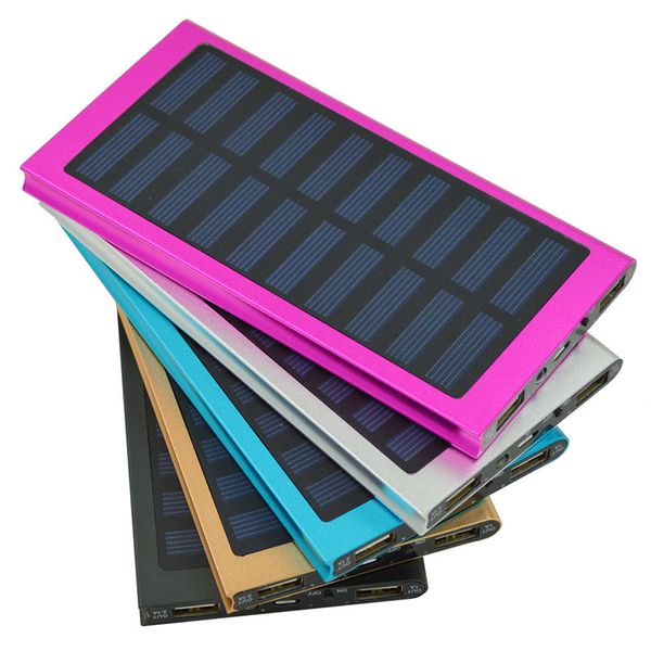 

New brand 20000mah portable olar power bank ultra thin powerbank backup power upply battery power charger for mart phone
