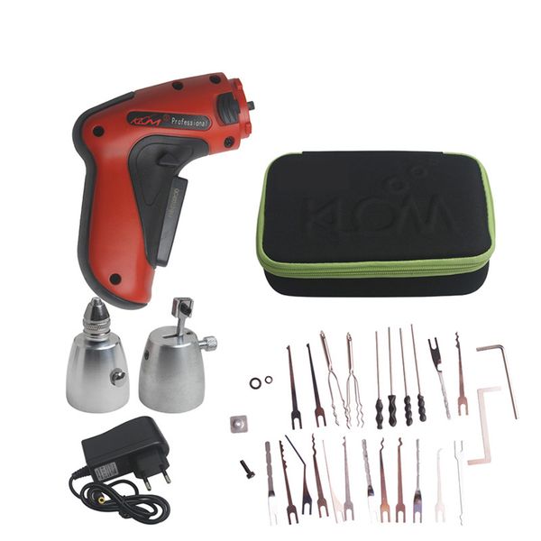 

New KLOM Cordless Electric Lock Pick Gun Auto Lockpicking Locksmith Tools High Quality