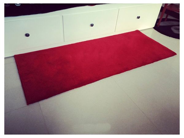 

2018 новый пользовательский акриловый ковер 40 х 100 см красный DIY длинные ванна коврик анти-скольжения