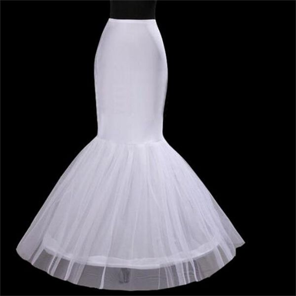

2017 новый русалка / труба подъюбники белый 1-hoop crinoline люкс underskirt бесплатная доставка горячей продажи свадебные аксессуары, White