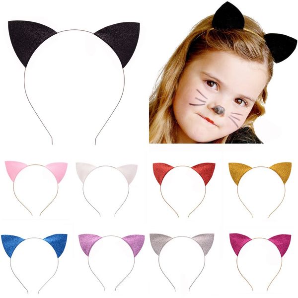 Nova moda menina bebê gato orelhas headband bebê crianças gato faixa de cabelo headwear crianças acessórios de cabelo