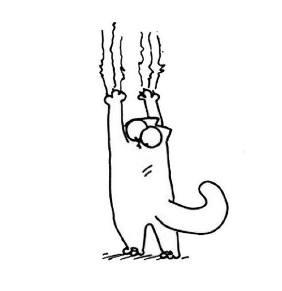 

8.8 * 16.3 см simon's cat paw print автомобиль боби стикеры украшения творческий мотоцикл наклейка c4-0695