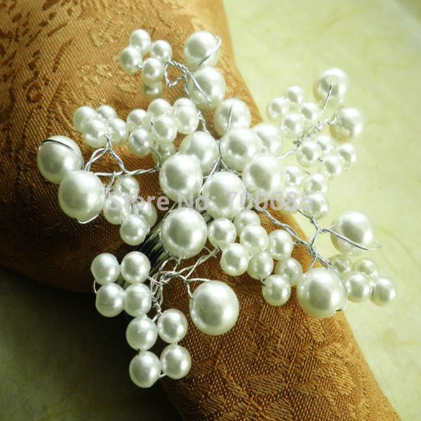 

wholesale- pearl beaded napkin ring ,wholesale wedding napkin holder