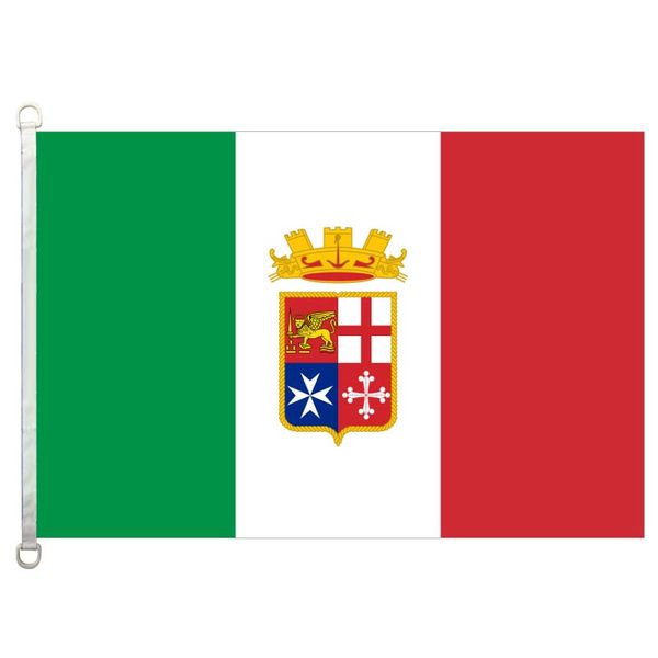 

good flag naval_ensign_of_italy flags banner 3x5ft-90x150cm 100% polyester country flags, 110gsm warp knitted fabric outdoor flag