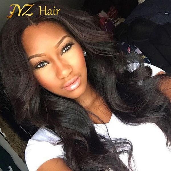 

jyz grade full lace human hair wigs malaysian body wave wig human hair lace front wigs black women perruque cheveux human hair, Black;brown