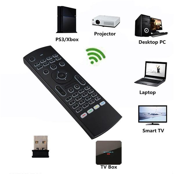 

2017 новый MX3 Air Mouse подсветка MX3 беспроводная клавиатура 2.4 G ИК обучения летать Air Mouse с подсветкой для Android TV Box