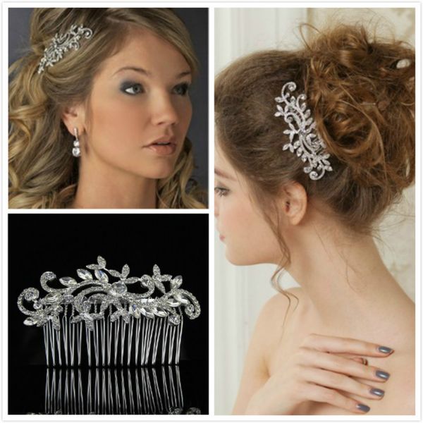 Elegant Wedding Hair Comb Classic Bridal Hair Accessories Silver