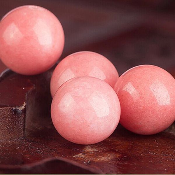 

New 20pcs/Lot Pink chalcedony beads scattered semi-finished DIY Necklace Bracelet jewelry accessories Fashion Gift Girl Child