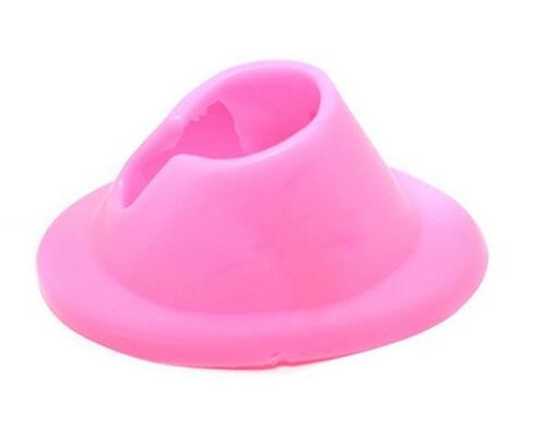 

silicone rubber nail art manicure polish slanted holder stand seat tool kd, Silver