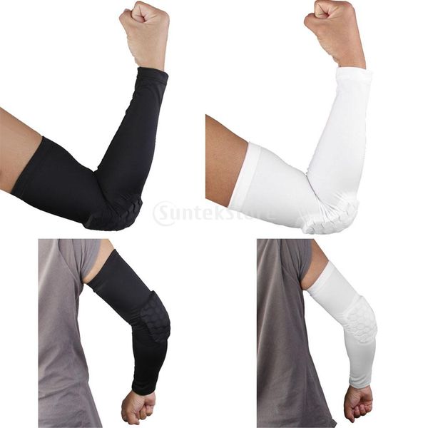 

wholesale- honeycomb pad crashproof bike basketball arm sleeve elbow support xl