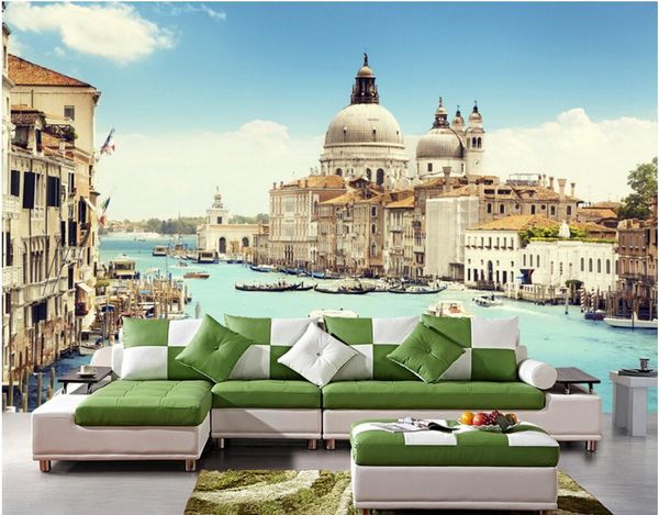 3d Room Wallpaer Custom Mural Photo Italy Venice River Boat Landscape Picture Decoration Painting 3d Wall Murals Wallpaper For Walls 3 D Sexy
