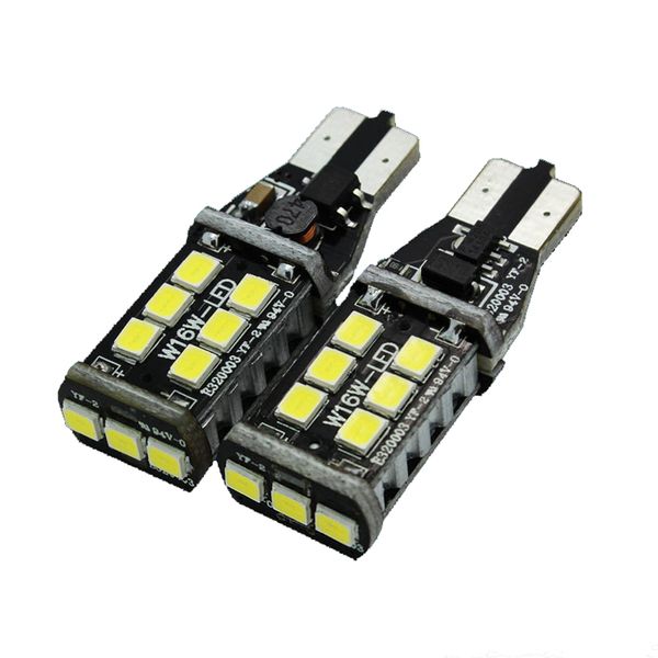 

2pcs по CANBUS СИД автомобиля заднего хода 7.5W T15 W16W T10 15SMD LED NO ERROR CANBUS Назад UP свет задний
