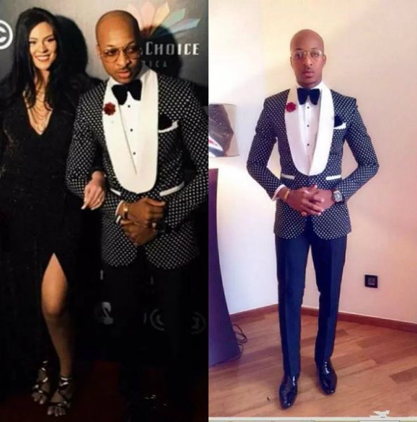

navy blue men wedding suits slim fit bridegroom tuxedos groomsmen suit wedding prom dinner suits (jacket+pants+bow tie, Black;gray