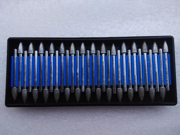 

Dremel Rotary Tool Drill Bit Diamond Mounted Point Set Diamond Burrs Bur Bit Free Ship Good