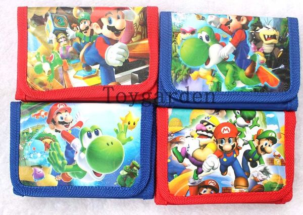 

Много 12 шт./ Super Mario кошельки кошельки W 1 zip +Бесплатная доставка