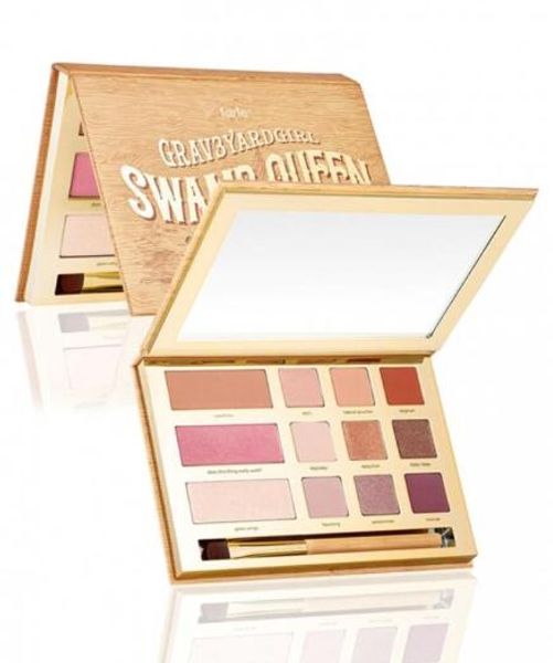 

fashion makeup cosmetic shimmer matte eye shadow palette set kit swamp queen eye and cheek palette new eye shadow