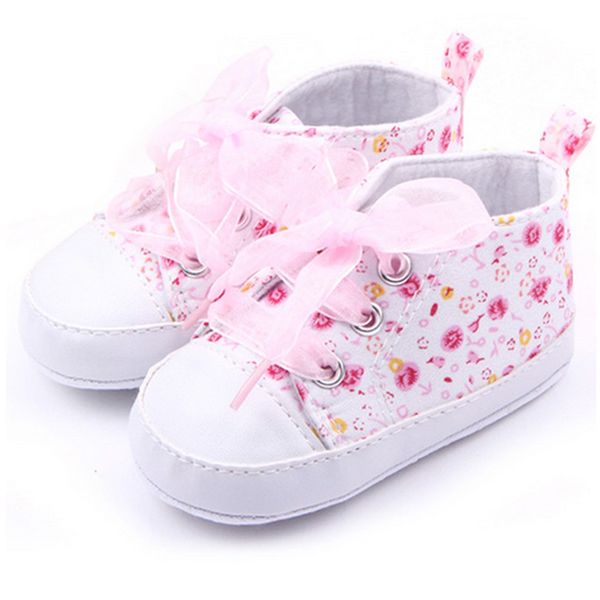 

new 2017 spring canvas children shoes baby kids girls cotton floral infant soft sole shoes toddler first walker 3 colors, Black;red