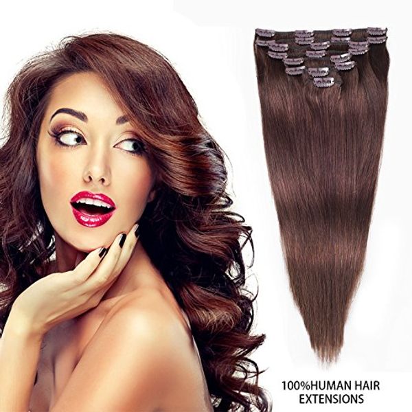 Clip In Hair Extensions Remy Human Thick Ends Clip In Human Hair
