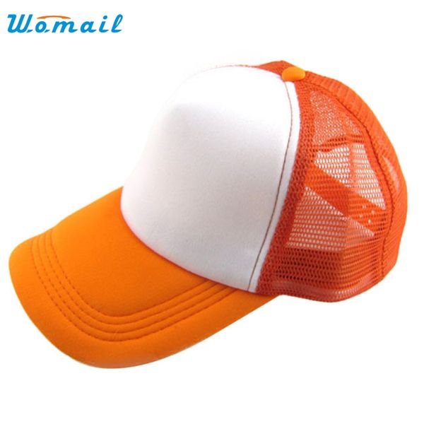 

wholesale- womail good deal 100% breathable casual hat solid baseball cap trucker mesh blank visor hat adjustable 1pc, Blue;gray