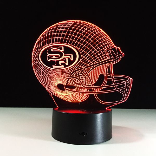 

сенсорный led настольная лампа оливки болл cap sf шлем дети спальня 7 цветов 3d night light валентина день рождения подарков