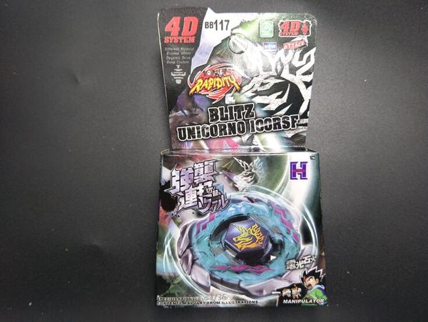 Blitz Unicorno / Striker Beyblade mestres de metal BB-117 STARTER (somente Beyblade) SEM LAUNCHER