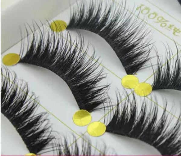 

wholesale 5 pairs makeup handmade natural manual handcraft fashion false eyelashes soft long eye lash cosmetic ing