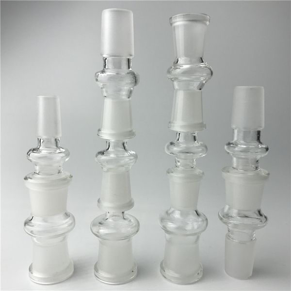 12 Arten Glasadapter für Wasserpfeifen-Ölplattformen, Bong-Adapterschalen, Quarz-Banger, 14 mm männlich auf 18 mm weiblich, Bongs-Adapter, Rauchen, Wasserpfeifen, IP