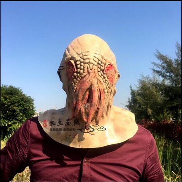 

высший сорт осьминог маска доктор кто фильм тема жуткий латекс глава хэллоуин маска карнавал косплей маска латексная резина бесплатная доста