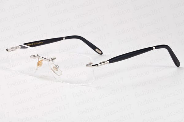 

classic new fashion sport fishing sunglasses for women wooden rimless glasses retro optical black brown clear rectangular lens wit, White;black