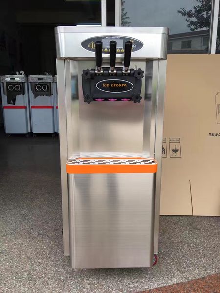 

Ice cream making machine commercial three color whole body tainlee teel ice cream machine with ce