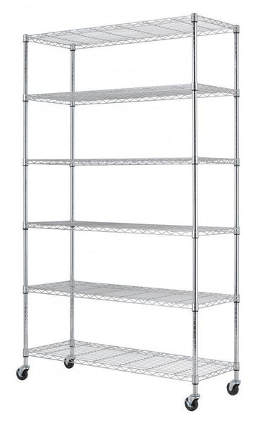 

82" x48 " X18 " шкаф Shelving металла провода полки слоя 6 ярусов регулируемый