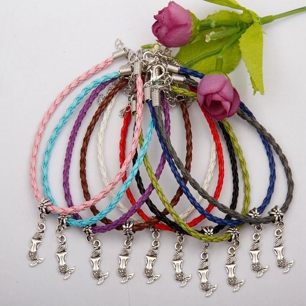 

Каббала прекрасный Маленькая русалка подвески кулон смешанный цвет плетеный Кан