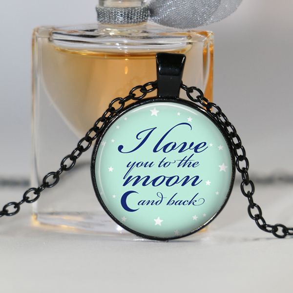 Wholesale I Love You To The Moon And Back Necklace Valentine Gift