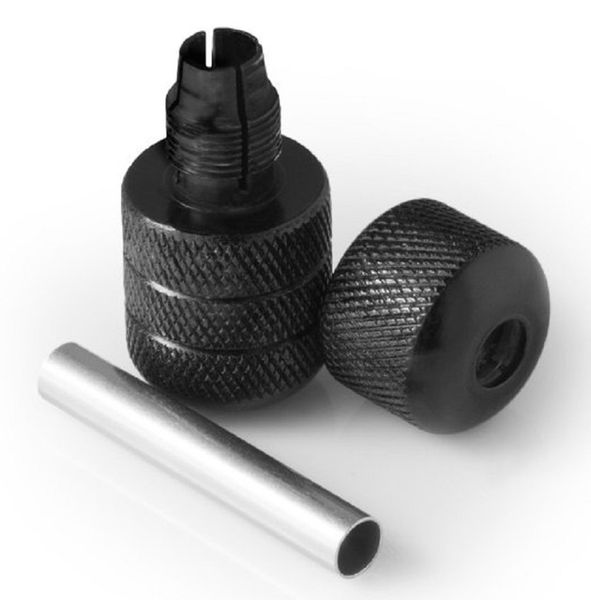 

wholesale-25mm black auto-lock aluminum alloy tattoo machine grips supply