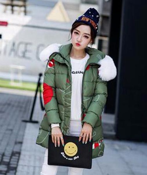

women winter fashion business new fashion boutique personality collars students down jacket cotton-padded jacket coat / s-2xl, Black