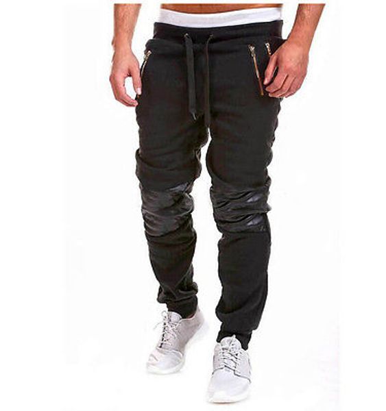 

wholesale- autum winter 2016 fashion men casual sweatpants jogger dance sportwear baggy harem slacks trousers pants, Black