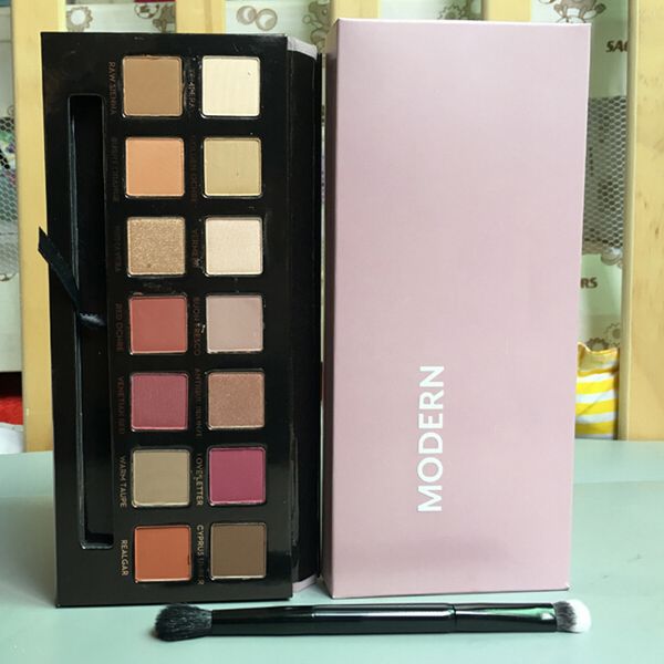 

Ship in 24hr modern eye hadow palette 14color limited eye hadow palette with bru h pink eye hadow palette