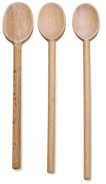 

norpro deluxe oval wooden mixing cooking spoon 3 piece set