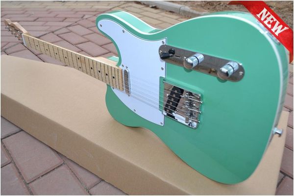 

wholesale - bright green silver hardware electric tele guitar china guitar