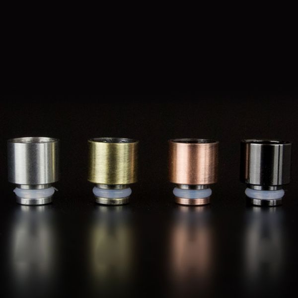 

15MM Metal Drip Tips E Cigarette Stainless Steel 510 Mouthpiece Wide Bore Drip Tip For E Cig RDA RBA RTA Atomizers DHL Free