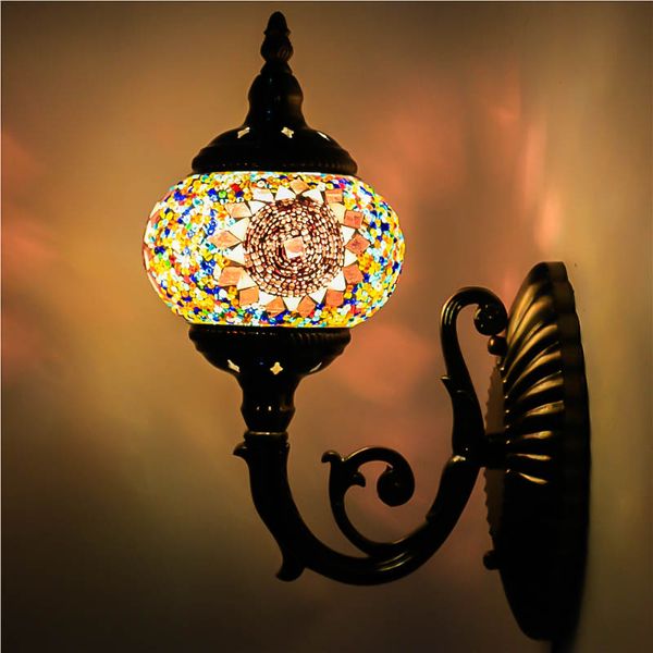 

continental retro folk tv wall balcony corridor corridor ktv cafe wall lamp