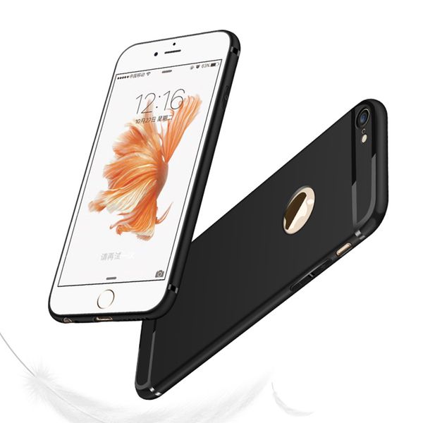 

Luxury Fashion Leather Soft TPU Matte Phone Case Cover For iPhone 5 6 7 8 Plus iphone XR XS MAX Black Back Cases