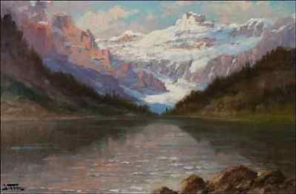 

framed beautiful landscape oil painting lake louise john fery,pure hand painted seascape art oil painting on canvas.multi sizes l002